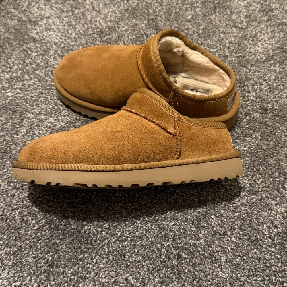 Brown Suede Slip-On Shoes